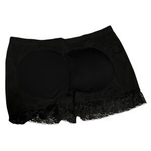 Women’s  Black Lace Trim Butt Padded Shorts